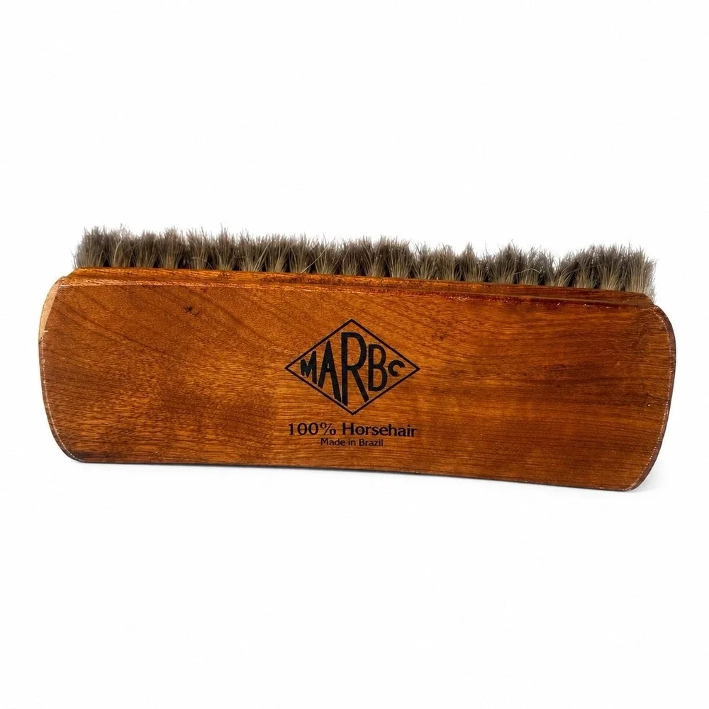 Marbo VTG 100% Horsehair Large Polishing Shine Brush